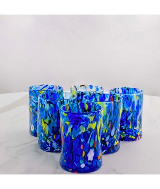 SET 6 PEZZI B1 MURANO SERIE MG BLU