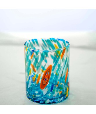 SET 6 PEZZI BICCHIERI MURANO SERIE B8 AMETISTA + MURRINE