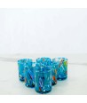 SET 6 PEZZI CHICCHETTO MURANO SERIE B1 ACQUAMARE