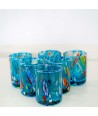 SET 6 PEZZI CHICCHETTO MURANO SERIE B1 ACQUAMARE