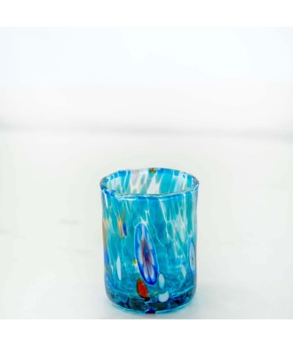 SET 6 PEZZI CHICCHETTO MURANO SERIE B1 ACQUAMARE