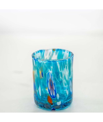 SET 6 PEZZI CHICCHETTO MURANO SERIE B1 ACQUAMARE