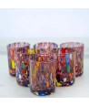 SET 6 PEZZI CHICCHETTO MURANO SERIE B1 AMETISTA