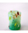 SET 6 PZ CHICCHETTO MURANO SERIE B7 - 4 BOTTE VERDE OLIVA